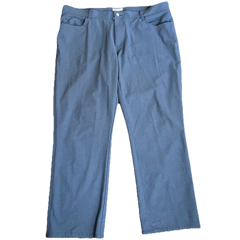 Peter Millar Brevard Performance Flannel Pants Mens 40 X 27.5 Blue‎ Stretch